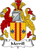 English Coat of Arms for the family Merrill