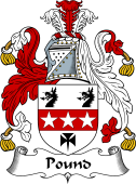 English Coat of Arms for the family Pound