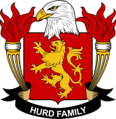Coat of arms used by the Hurd family in the United States of America