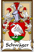 German Coat of Arms Wappen Bookplate  for Schwäger