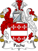 English Coat of Arms for the family Peche