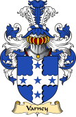 English Coat of Arms (v.23) for the family Varney