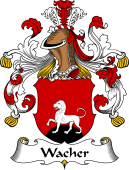 German Wappen Coat of Arms for Wacher