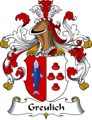 German Wappen Coat of Arms for Greulich
