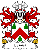 Welsh Coat of Arms for Lewis (of Abergavenny, Monmouthshire)