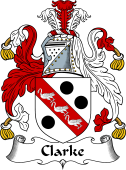 English Coat of Arms for the family Clarke