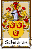 German Coat of Arms Wappen Bookplate  for Scheeren