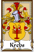 German Coat of Arms Wappen Bookplate  for Krebs