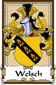 German Coat of Arms Wappen Bookplate  for Welsch