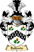 English Coat of Arms (v.23) for the family Baldwin (1662)