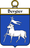 French Coat of Arms Badge for Bergier