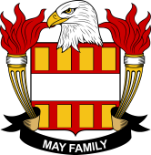 Coat of arms used by the May family in the United States of America