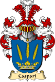v.23 Coat of Family Arms from Germany for Caspari