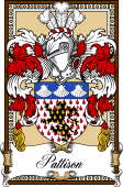 Scottish Coat of Arms Bookplate for Pattison (Lanark)