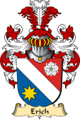 v.23 Coat of Family Arms from Germany for Erich