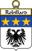 French Coat of Arms Badge for Robillard