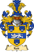 English Coat of Arms (v.23) for the family Kett