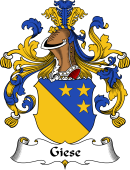 German Wappen Coat of Arms for Giese