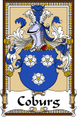 German Coat of Arms Wappen Bookplate  for Coburg
