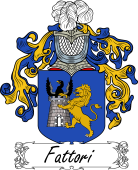 Araldica Italiana Coat of arms used by the Italian family Fattori