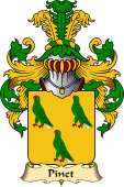 French Family Coat of Arms (v.23) for Pinet