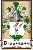 German Coat of Arms Wappen Bookplate  for Braumann