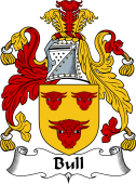 English Coat of Arms for the family Bull