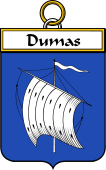 French Coat of Arms Badge for Dumas