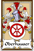 German Coat of Arms Wappen Bookplate  for Oberhauser
