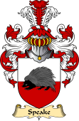 English Coat of Arms (v.23) for the family Speake