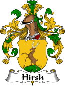 German Wappen Coat of Arms for Hirsh