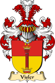 v.23 Coat of Family Arms from Germany for Visler