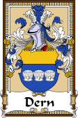 German Coat of Arms Wappen Bookplate  for Dern
