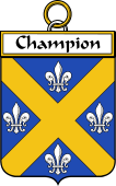 French Coat of Arms Badge for Champion