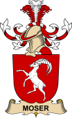 Republic of Austria Coat of Arms for Moser (de Filseck)