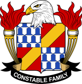 Coat of arms used by the Constable family in the United States of America