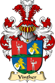 v.23 Coat of Family Arms from Germany for Vinther