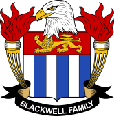 Coat of arms used by the Blackwell family in the United States of America