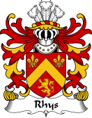 Welsh Coat of Arms for Rhys (AP MAREDUDD AB OWAIN)
