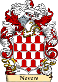 English or Welsh Family Coat of Arms (v.23) for Nevers (Norfolk)