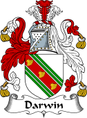 English Coat of Arms for the family Darwin