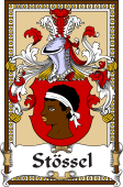 German Coat of Arms Wappen Bookplate  for Stössel