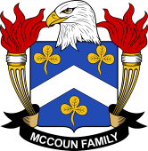 Coat of arms used by the McCoun family in the United States of America