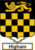 English Coat of Arms Shield Badge for Higham