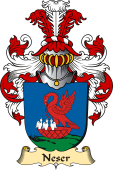 v.23 Coat of Family Arms from Germany for Neser