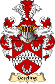 English Coat of Arms (v.23) for the family Goseling or Goselyn