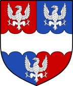 English Family Shield for Pinson or Pynson