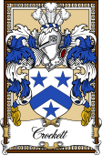 Scottish Coat of Arms Bookplate for Crockett