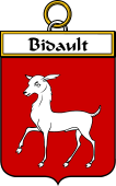 French Coat of Arms Badge for Bidault