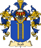Italian Family Coat of Arms (v.25a) Scali